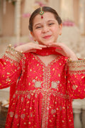 Maria B | 3 Piece Embroidered Marina Twill Suit | MKD-W24-12 - House Of Hania