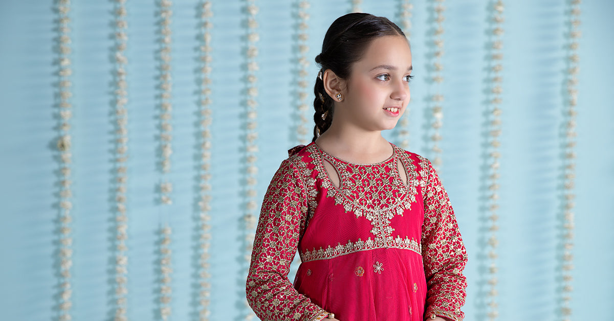 Maria B | 3 Piece Embroidered Net Suit | MKS-EA24-02 - House Of Hania