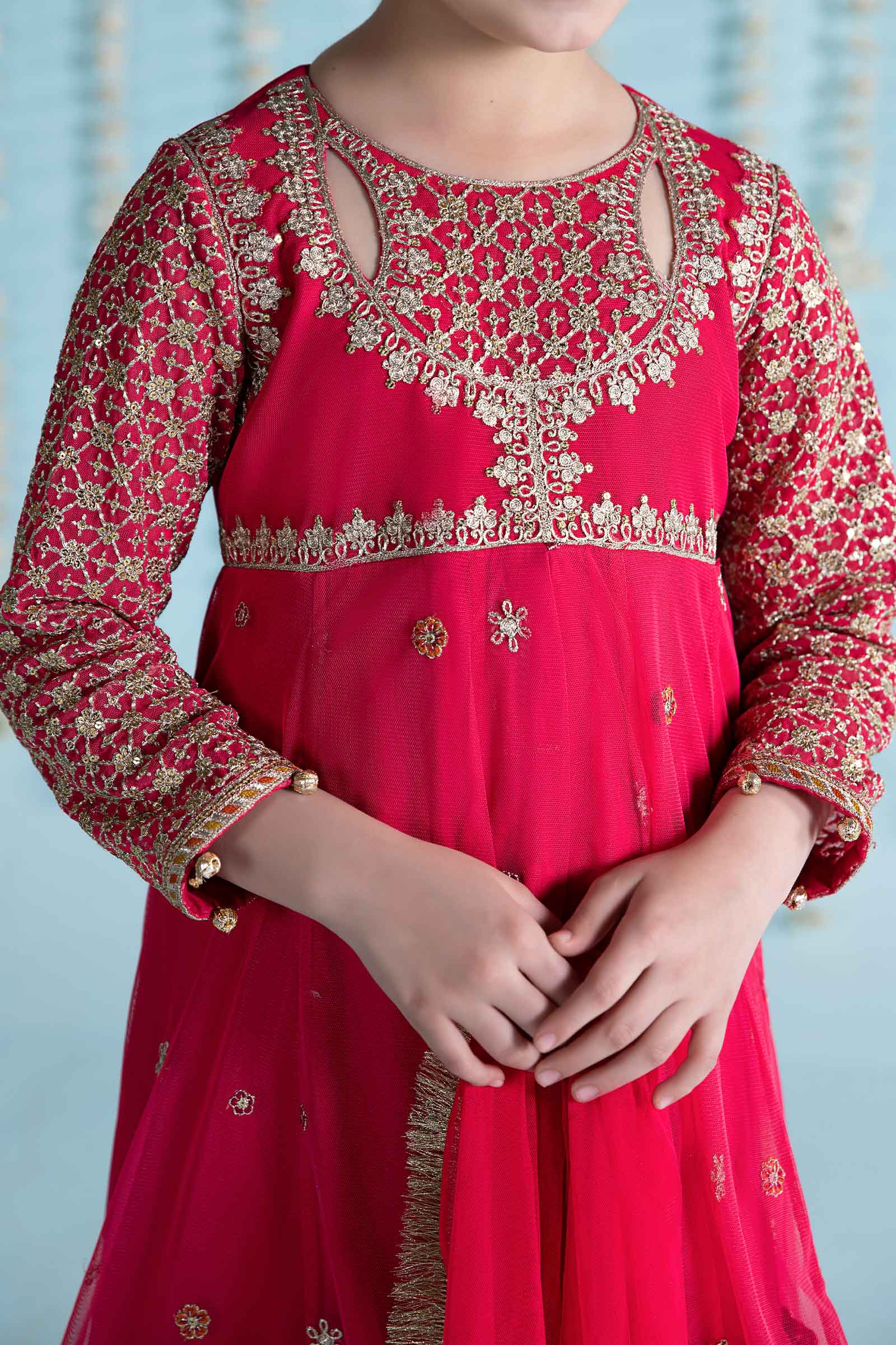 Maria B | 3 Piece Embroidered Net Suit | MKS-EA24-02 - House Of Hania