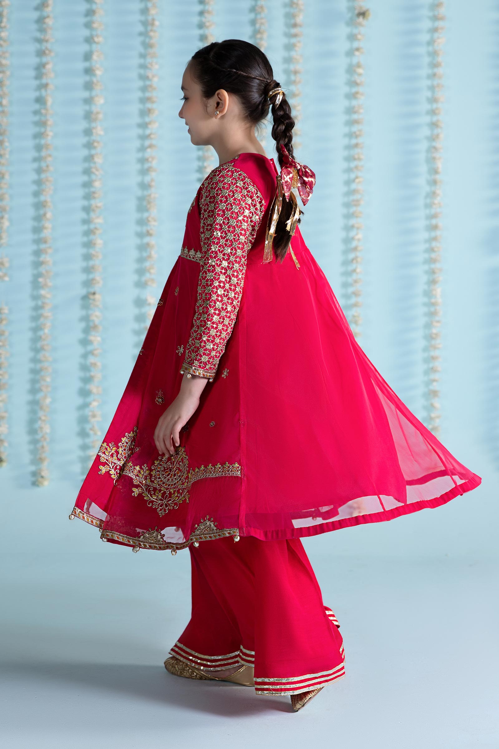 Maria B | 3 Piece Embroidered Net Suit | MKS-EA24-02 - House Of Hania