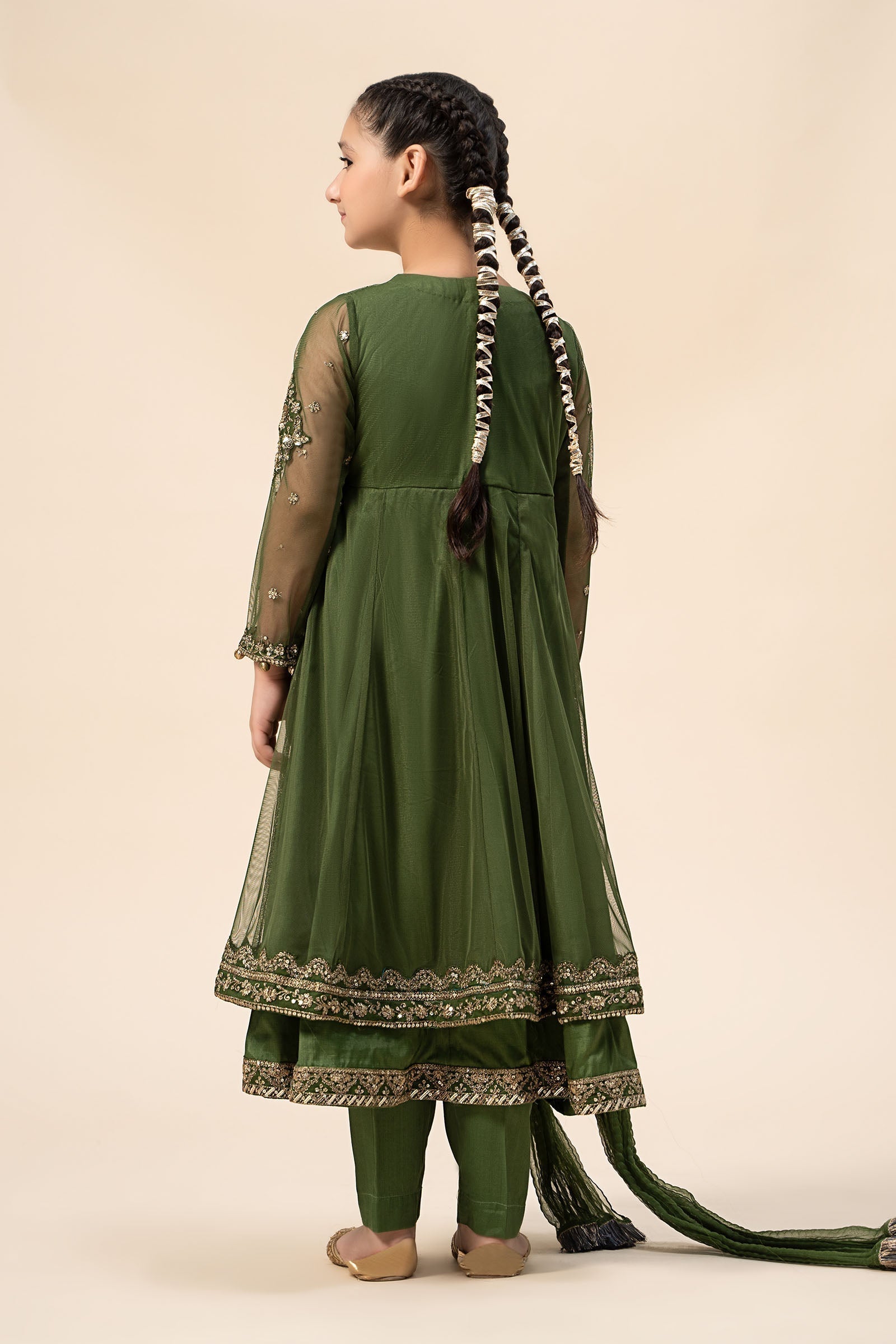 Maria B | 3 Piece Embroidered Net Suit | MKS-W24-25 - House Of Hania