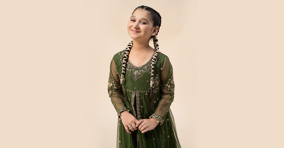Maria B | 3 Piece Embroidered Net Suit | MKS-W24-25 - House Of Hania