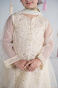 Maria B | 3 Piece Embroidered Organza Suit | MKS-EA24-25 - House Of Hania