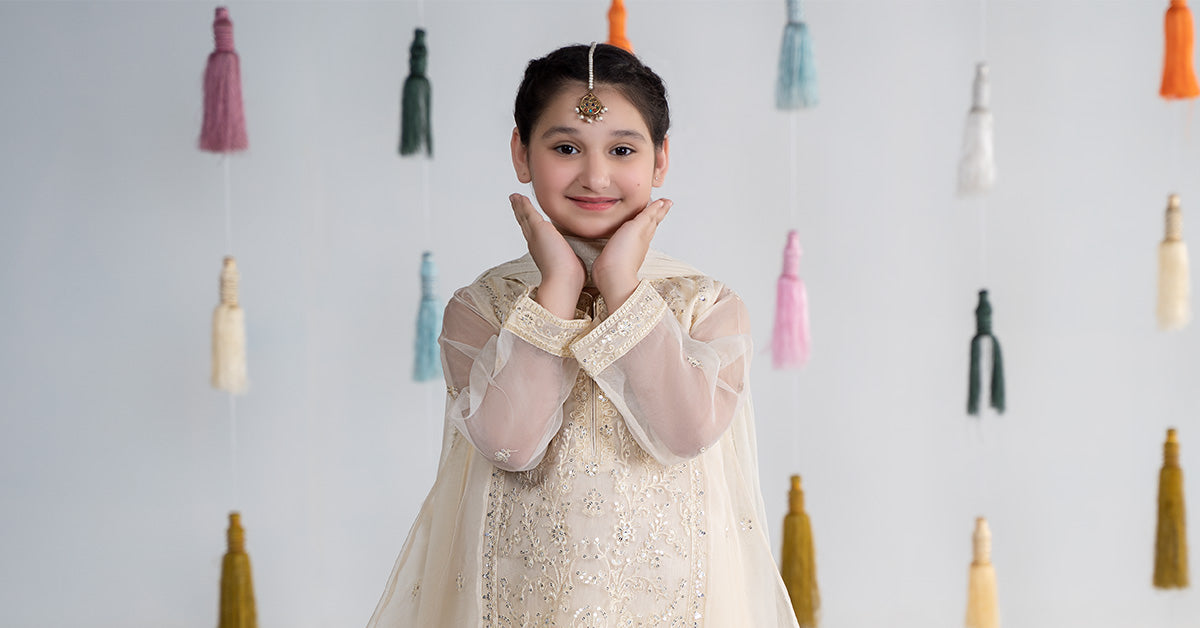 Maria B | 3 Piece Embroidered Organza Suit | MKS-EA24-25 - House Of Hania