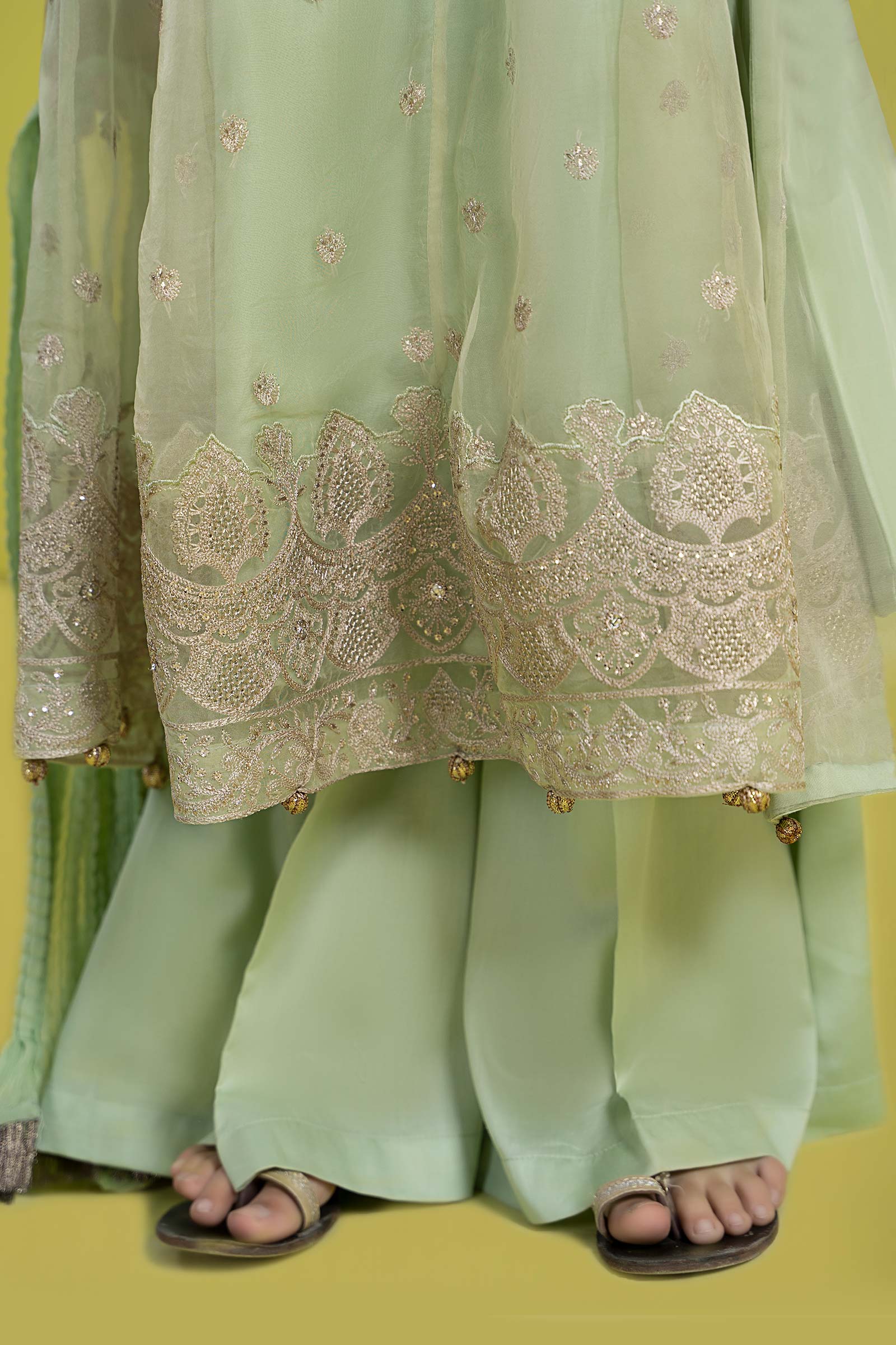 Maria B | 3 Piece Embroidered Organza Suit | MKS-EF24-05 - House Of Hania