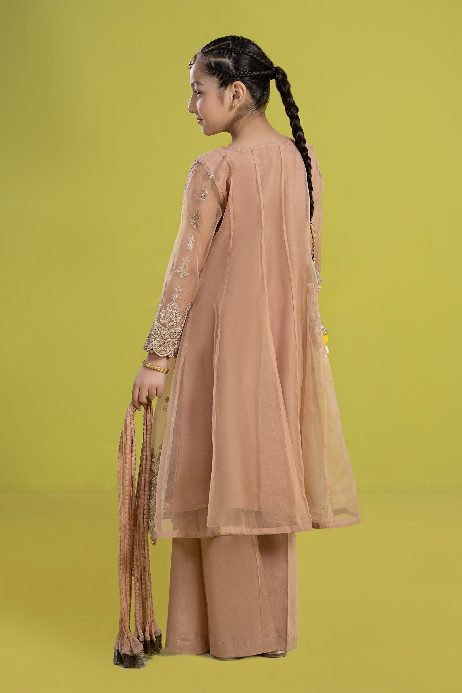 Maria B | 3 Piece Embroidered Organza Suit | MKS-EF24-05 - House Of Hania