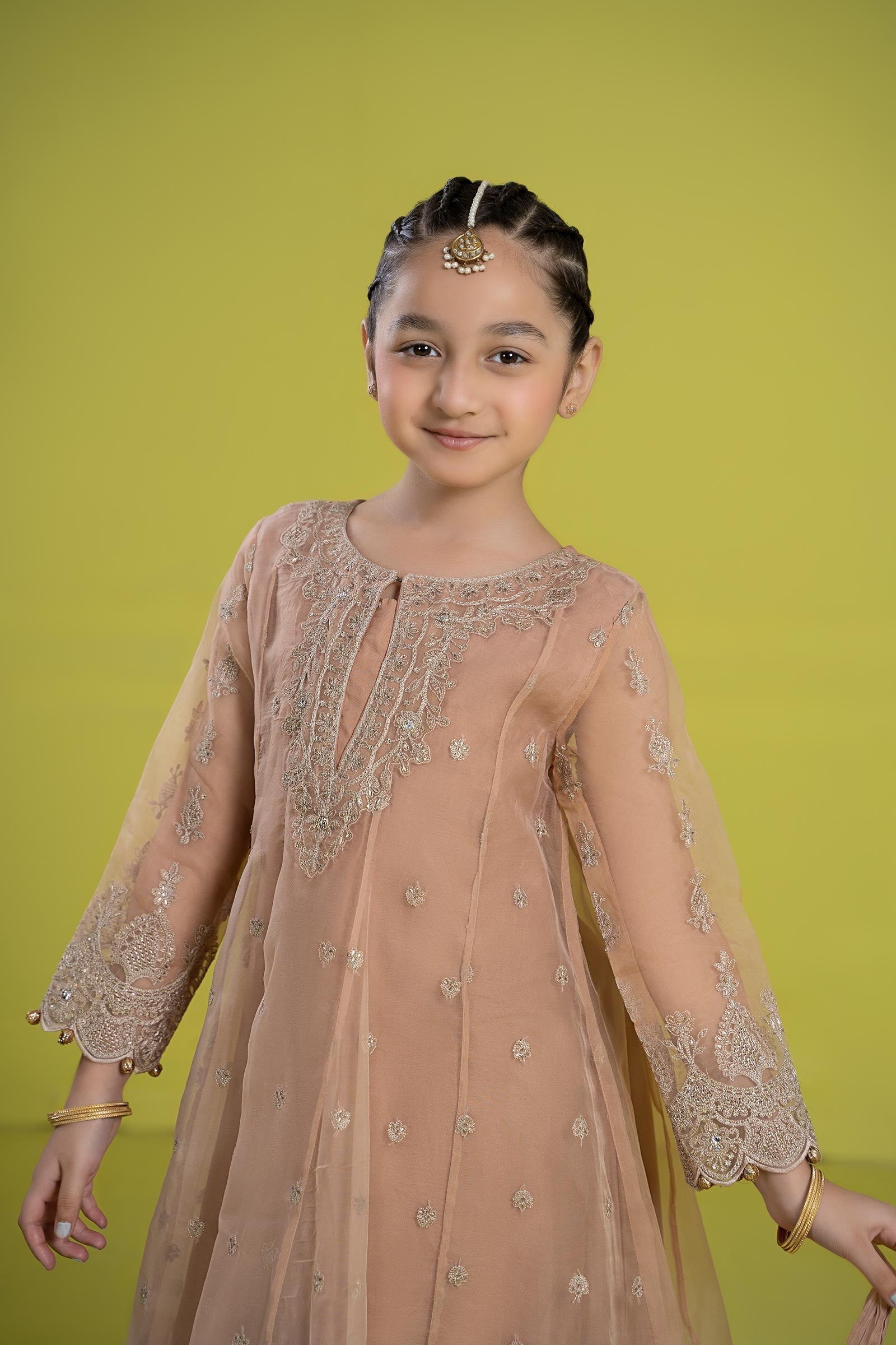 Maria B | 3 Piece Embroidered Organza Suit | MKS-EF24-05 - House Of Hania