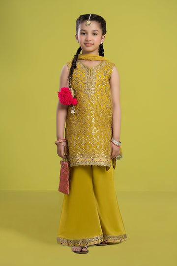 Maria B | 3 Piece Embroidered Organza Suit | MKS-EF24-14 - House Of Hania