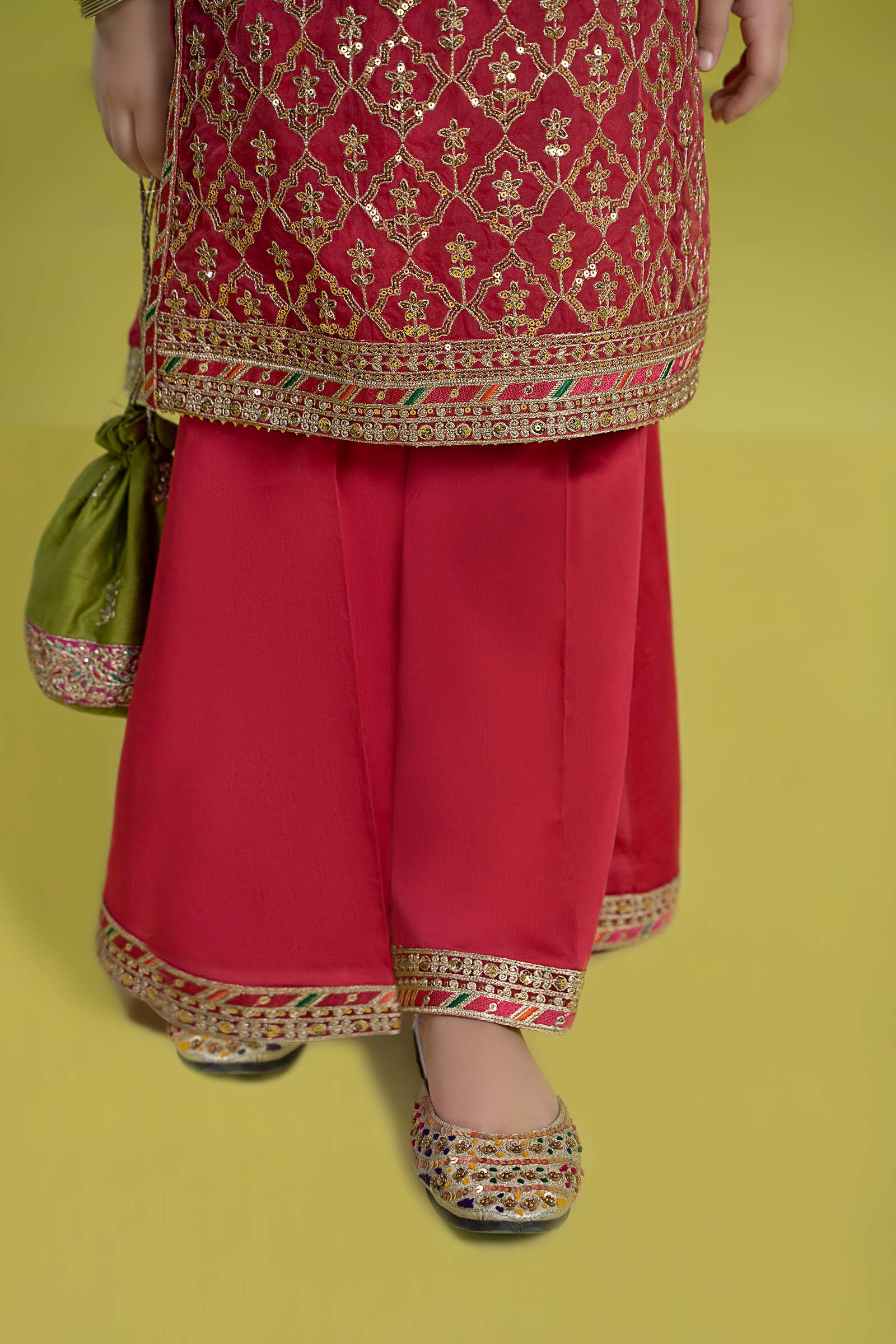 Maria B | 3 Piece Embroidered Organza Suit | MKS-EF24-14 - House Of Hania