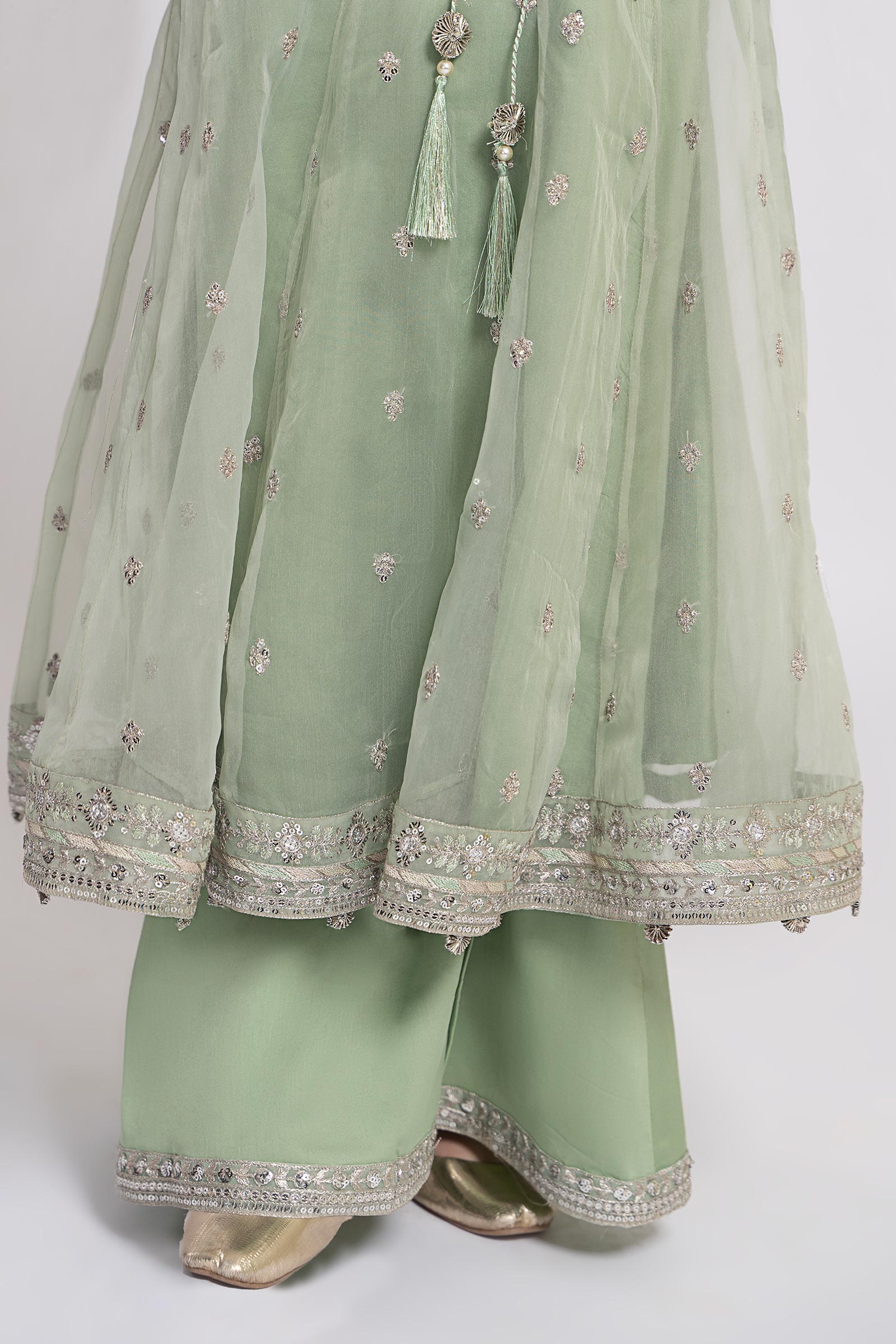 Maria B | 3 Piece Embroidered Organza Suit | MKS-EF24-15 - House Of Hania