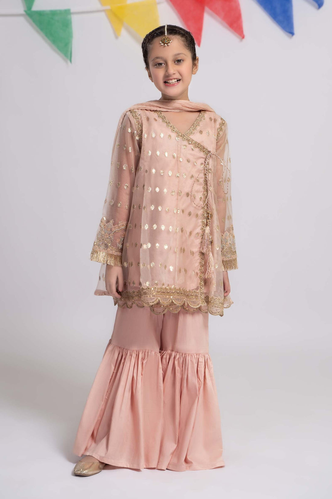 Maria B | 3 Piece Embroidered Organza Suit | MKS-EF24-18 - House Of Hania