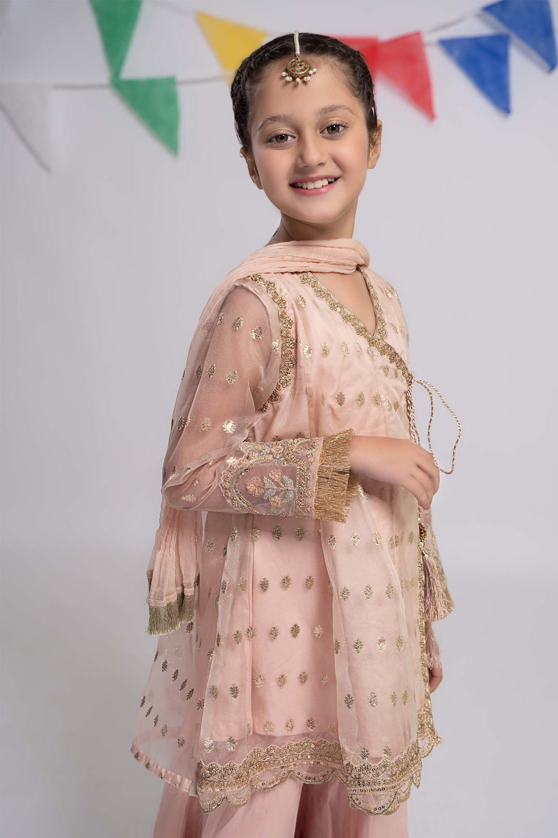Maria B | 3 Piece Embroidered Organza Suit | MKS-EF24-18 - House Of Hania
