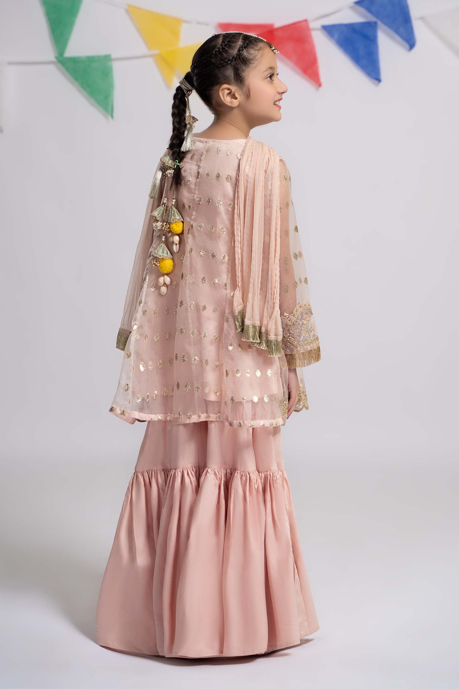 Maria B | 3 Piece Embroidered Organza Suit | MKS-EF24-18 - House Of Hania