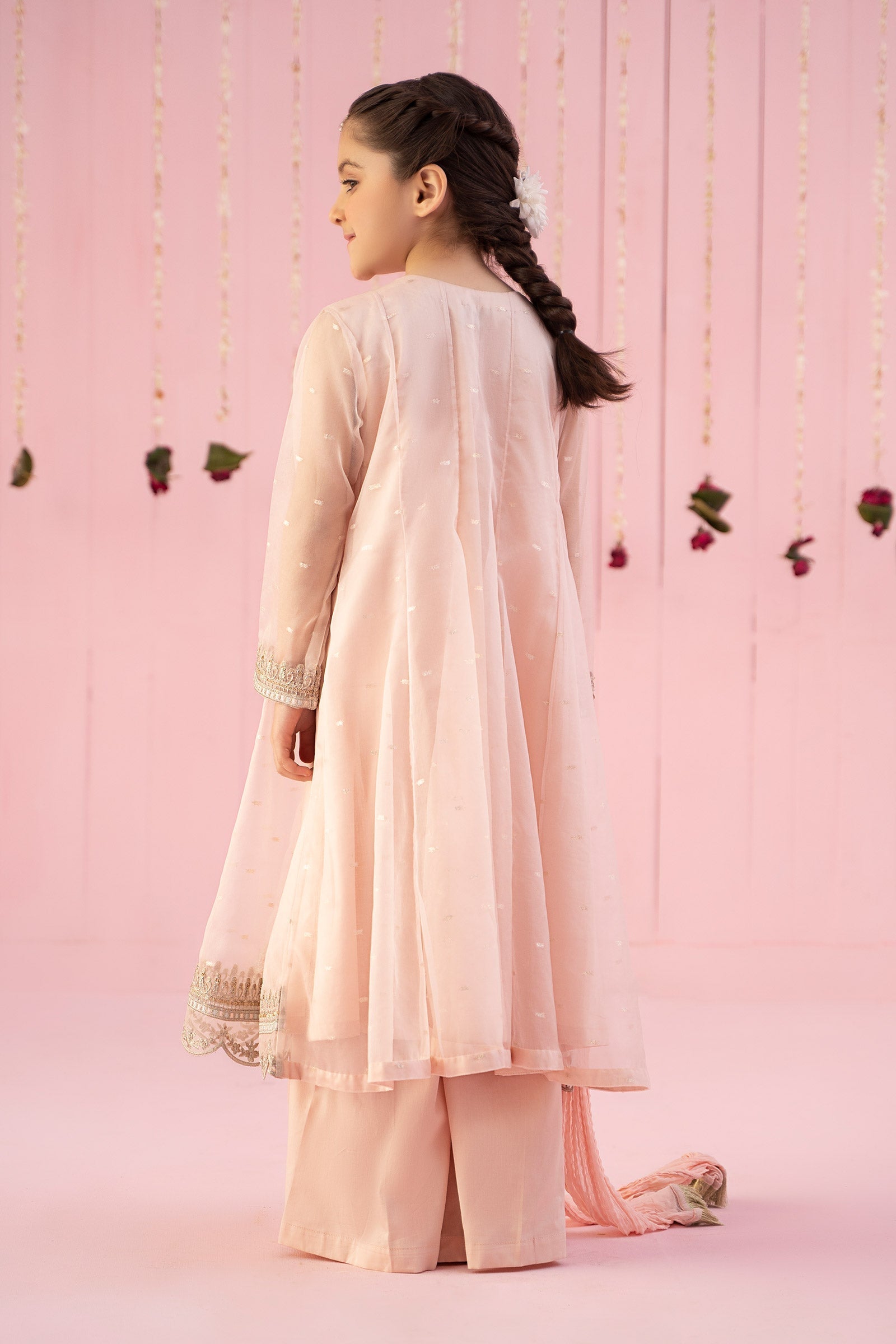 Maria B | 3 Piece Embroidered Organza Suit | MKS-EF24-19 - House Of Hania
