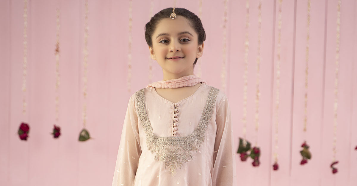 Maria B | 3 Piece Embroidered Organza Suit | MKS-EF24-19 - House Of Hania