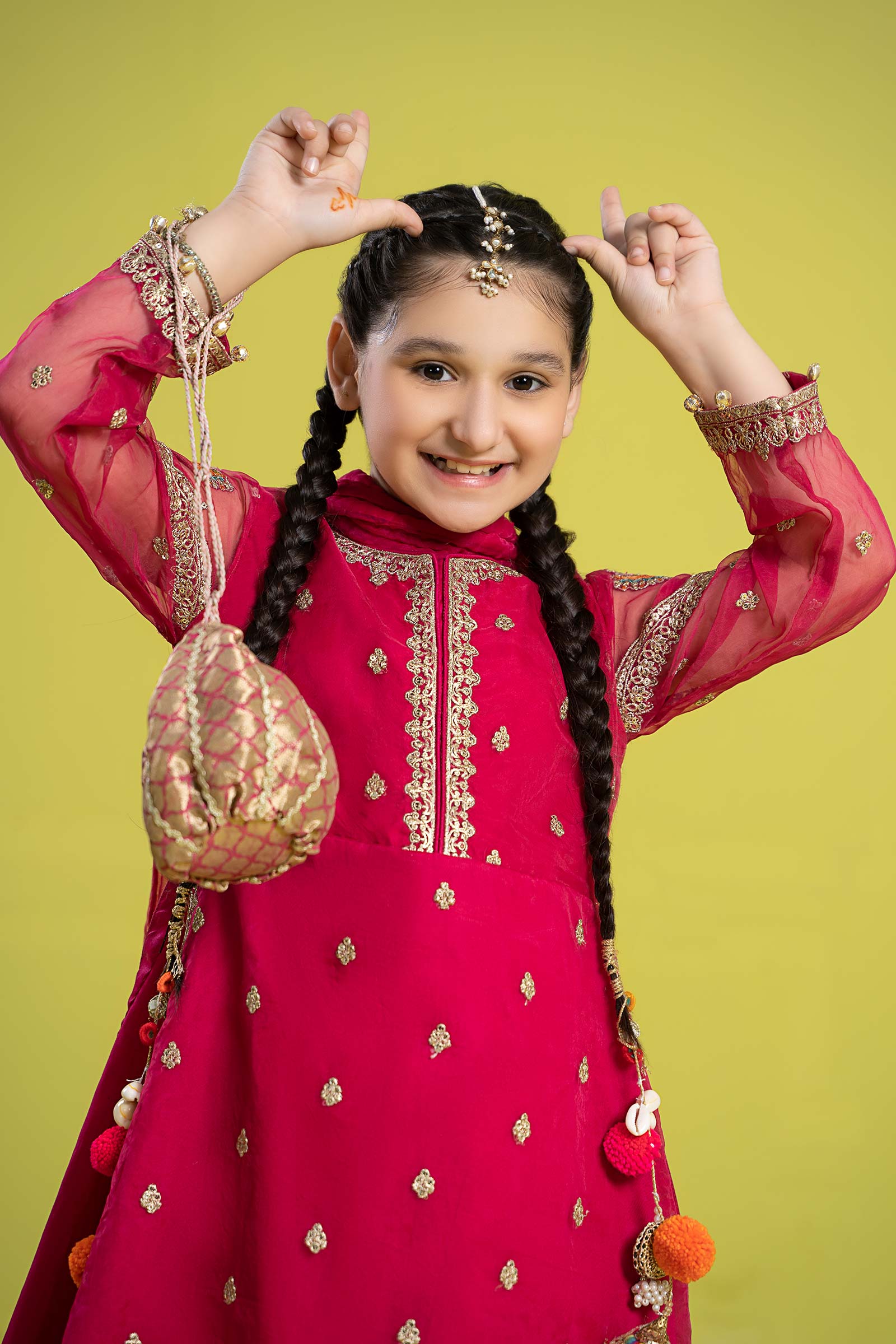 Maria B | 3 Piece Embroidered Organza Suit | MKS-EF24-23 - House Of Hania