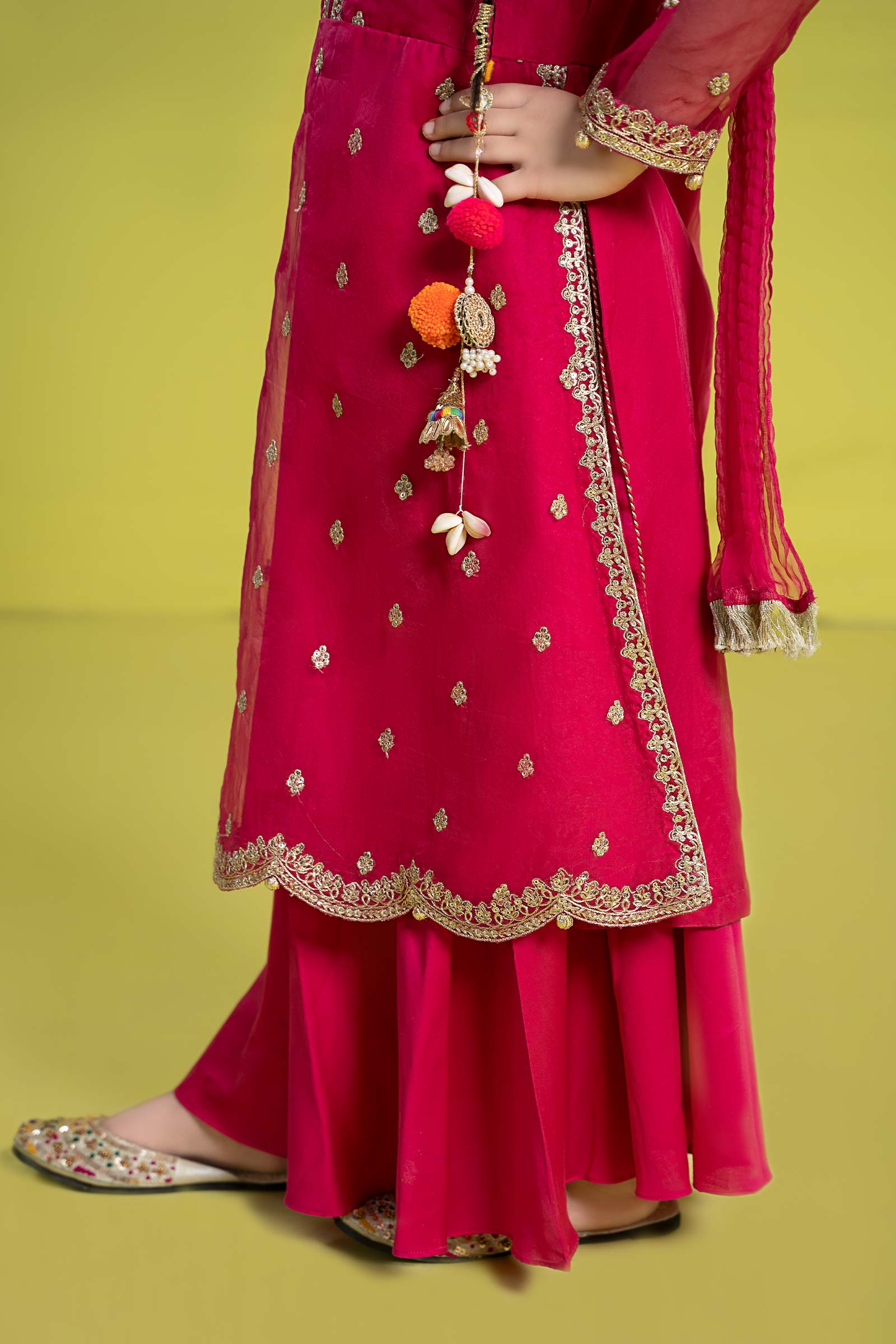 Maria B | 3 Piece Embroidered Organza Suit | MKS-EF24-23 - House Of Hania