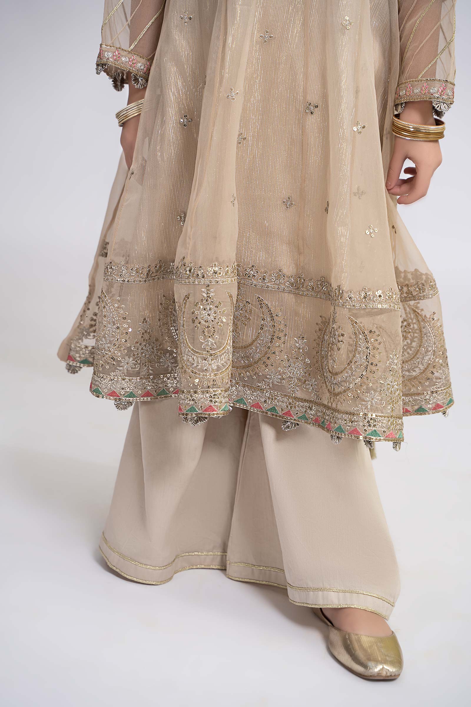 Maria B | 3 Piece Embroidered Organza Suit | MKS-EF24-26 - House Of Hania