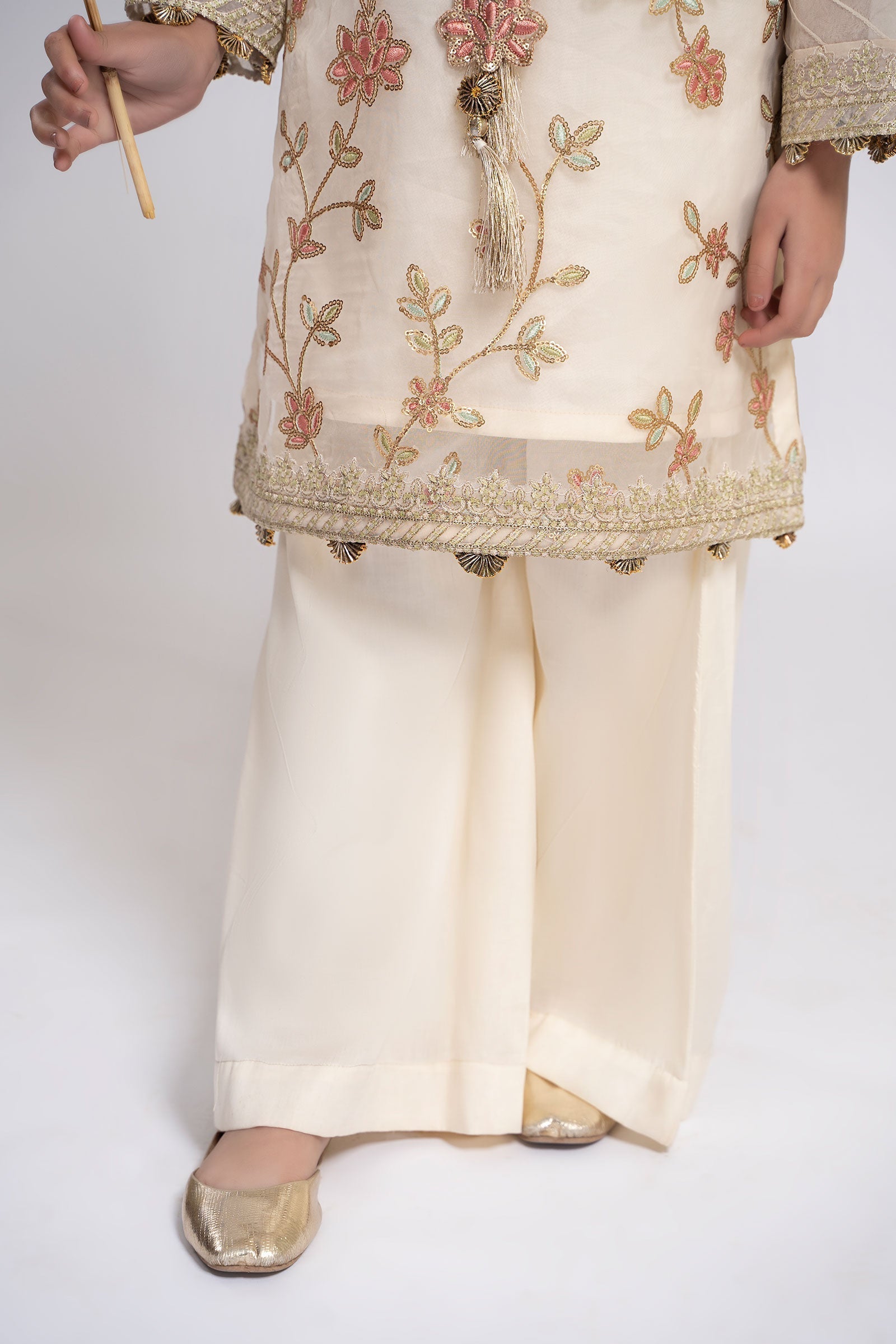 Maria B | 3 Piece Embroidered Organza Suit | MKS-EF24-30 - House Of Hania