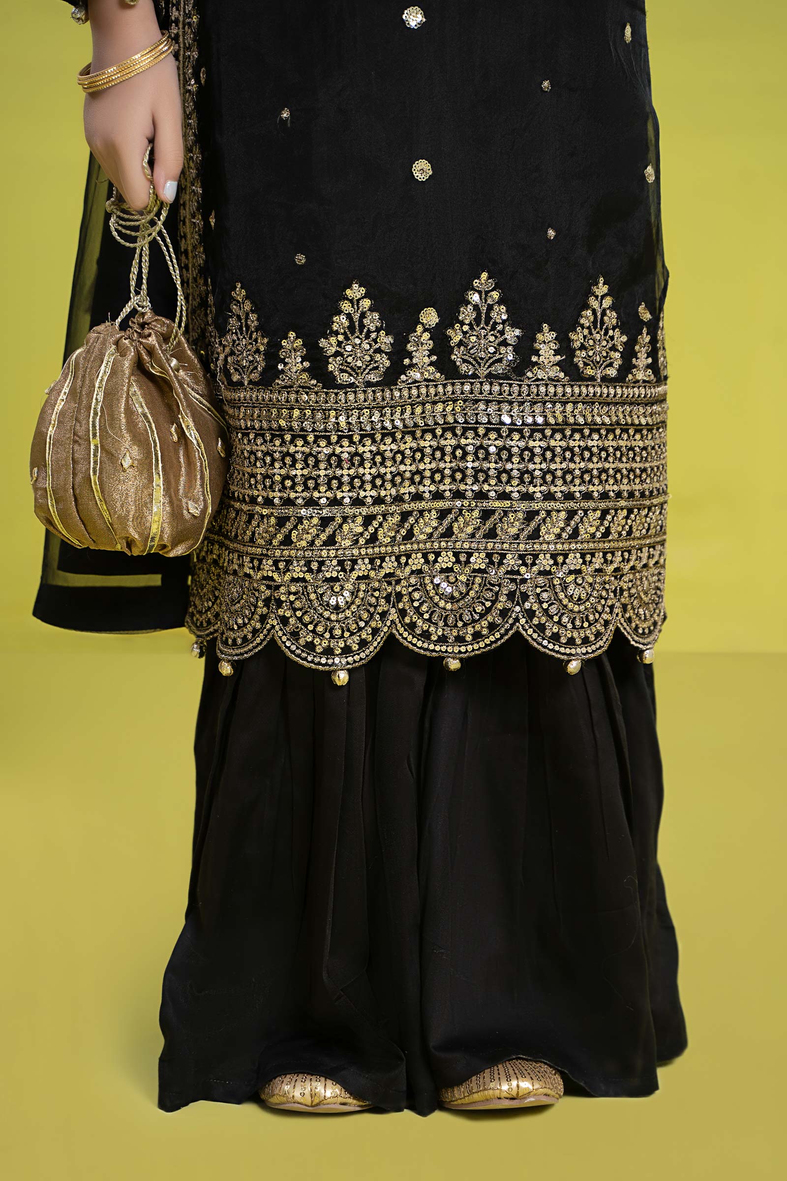 Maria B | 3 Piece Embroidered Organza Suit | MKS-EF24-37 - House Of Hania