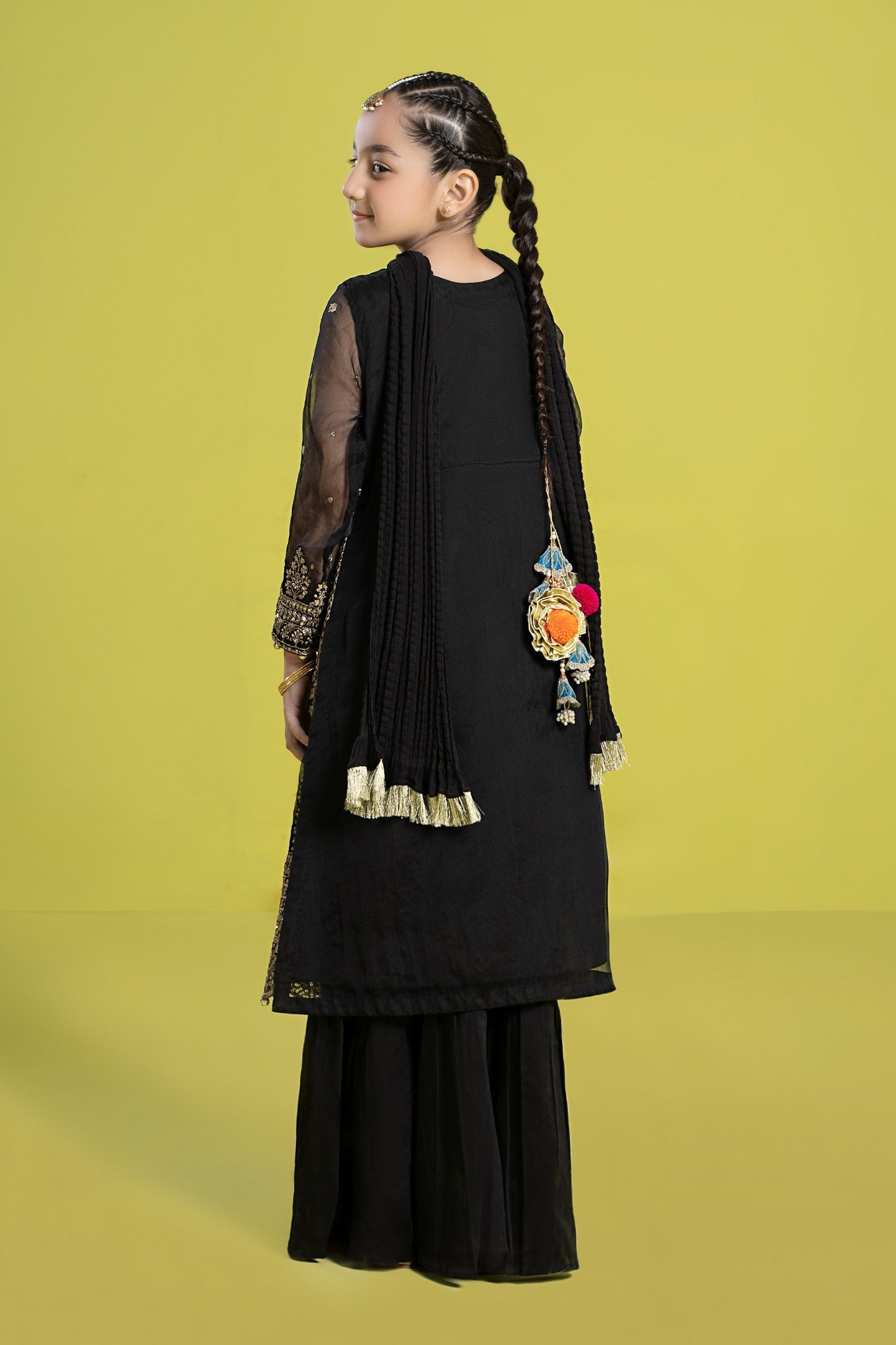 Maria B | 3 Piece Embroidered Organza Suit | MKS-EF24-37 - House Of Hania