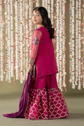 Maria B | 3 Piece Embroidered Organza Suit | MKS-EF25-16 - House Of Hania