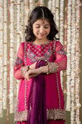 Maria B | 3 Piece Embroidered Organza Suit | MKS-EF25-16 - House Of Hania