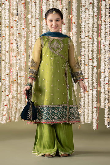 Maria B | 3 Piece Embroidered Organza Suit | MKS-EF25-21 - House Of Hania