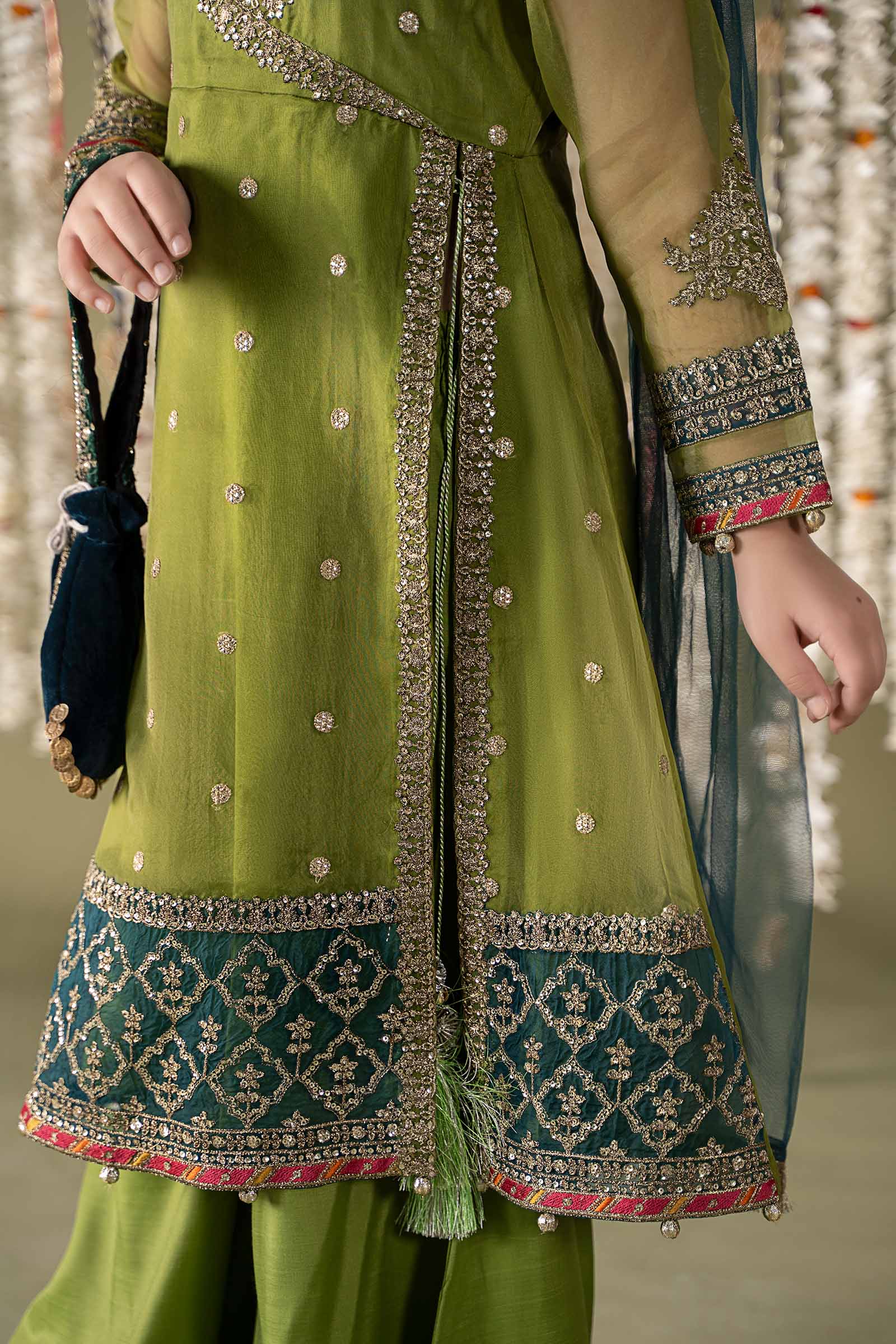 Maria B | 3 Piece Embroidered Organza Suit | MKS-EF25-21 - House Of Hania