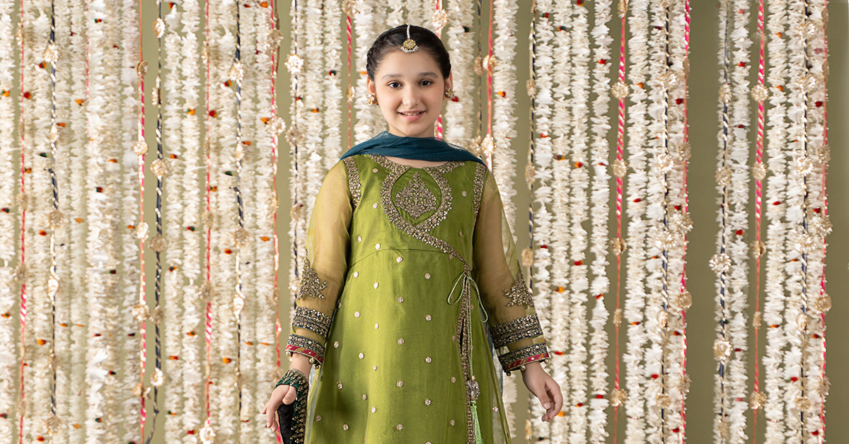 Maria B | 3 Piece Embroidered Organza Suit | MKS-EF25-21 - House Of Hania