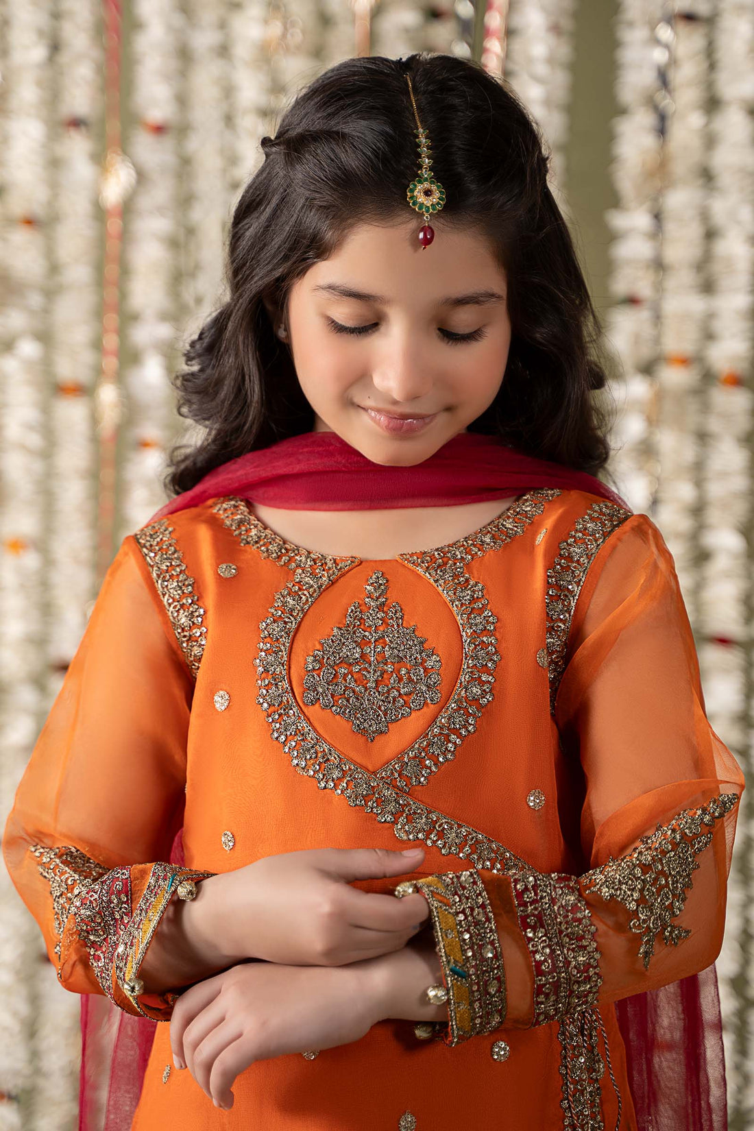 Maria B | 3 Piece Embroidered Organza Suit | MKS-EF25-21 - House Of Hania
