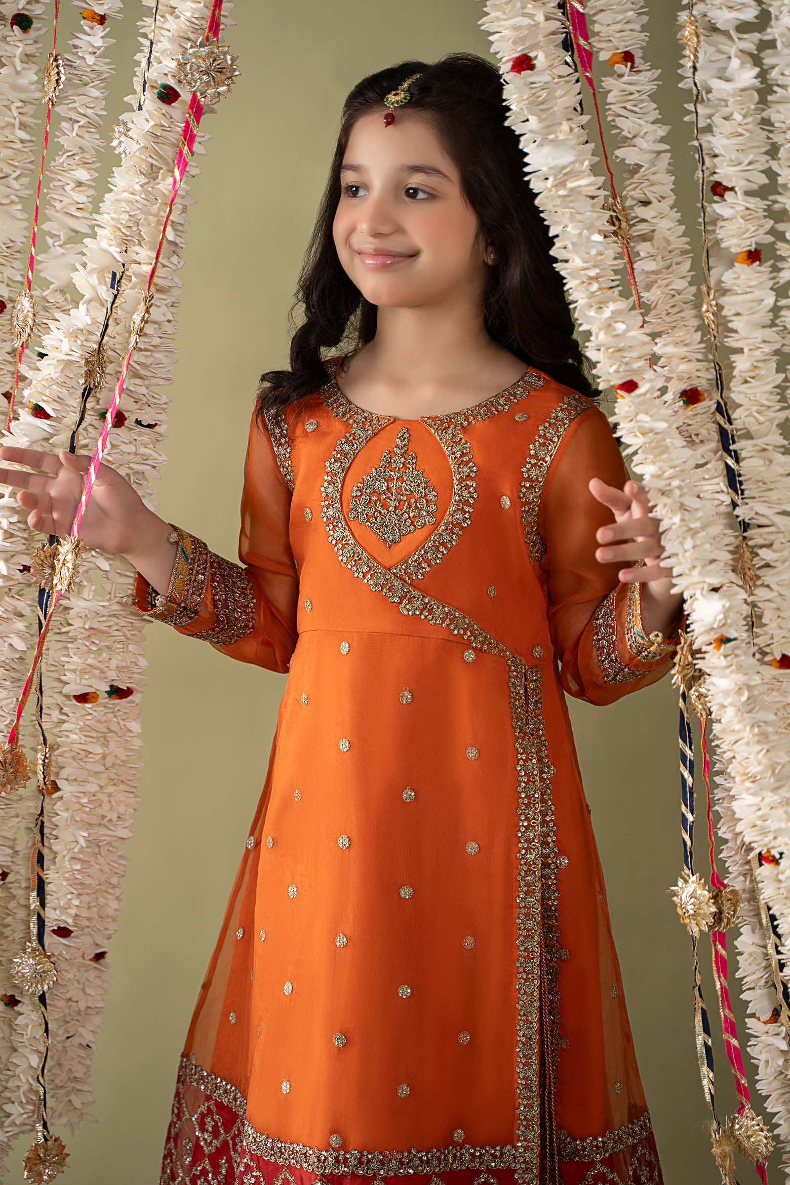 Maria B | 3 Piece Embroidered Organza Suit | MKS-EF25-21 - House Of Hania