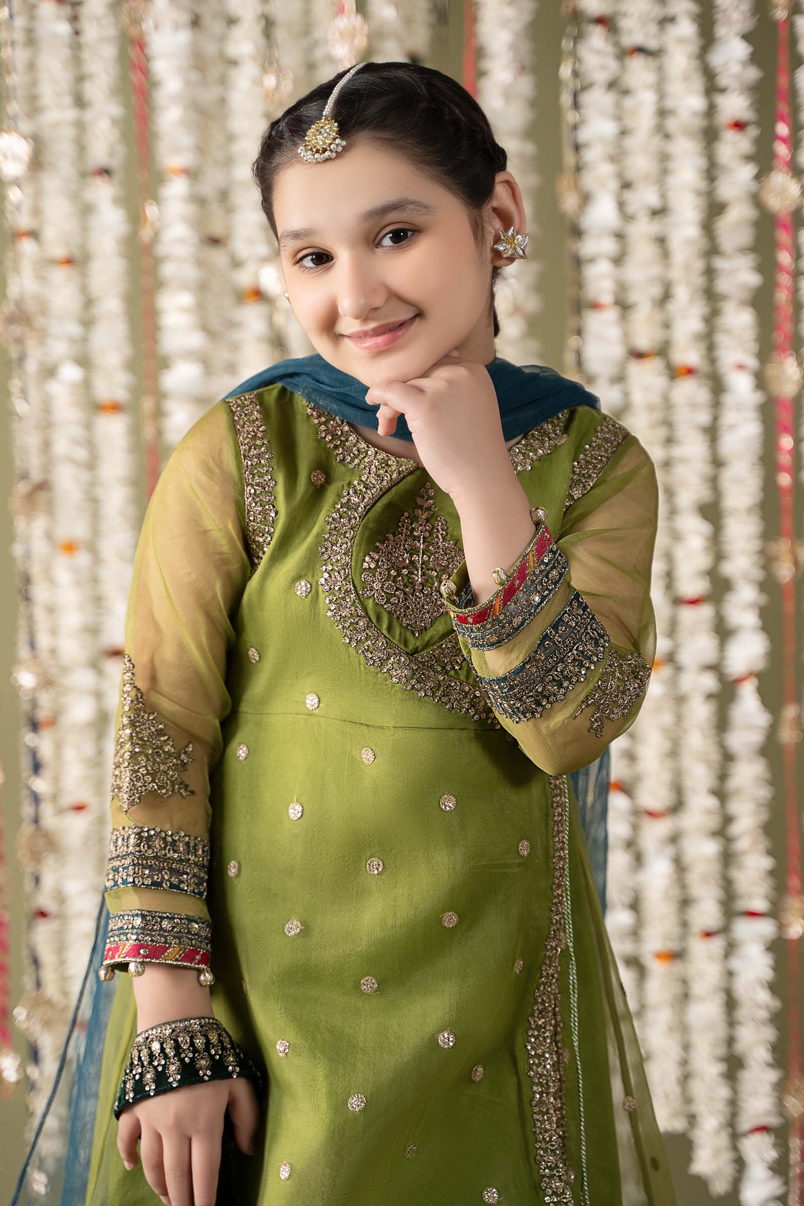 Maria B | 3 Piece Embroidered Organza Suit | MKS-EF25-21 - House Of Hania