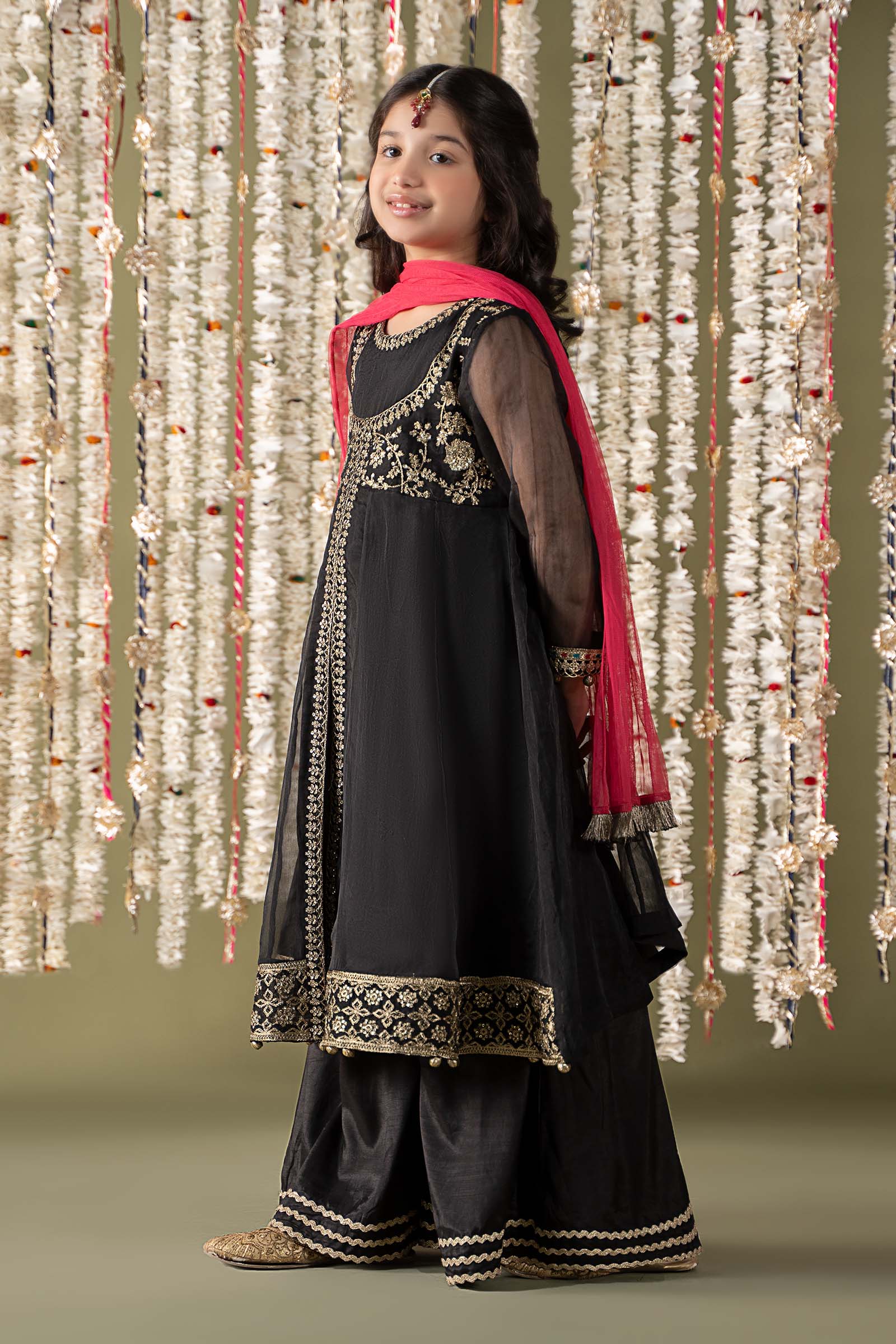 Maria B | 3 Piece Embroidered Organza Suit | MKS-EF25-32 - House Of Hania