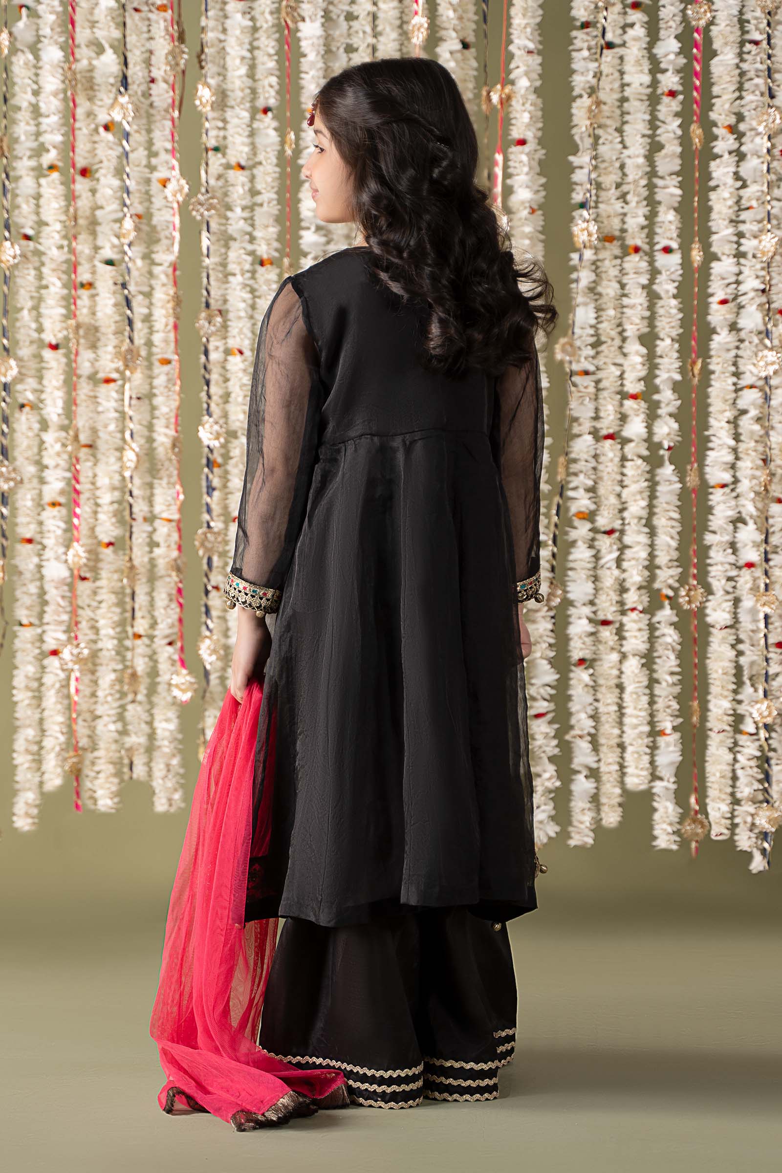 Maria B | 3 Piece Embroidered Organza Suit | MKS-EF25-32 - House Of Hania