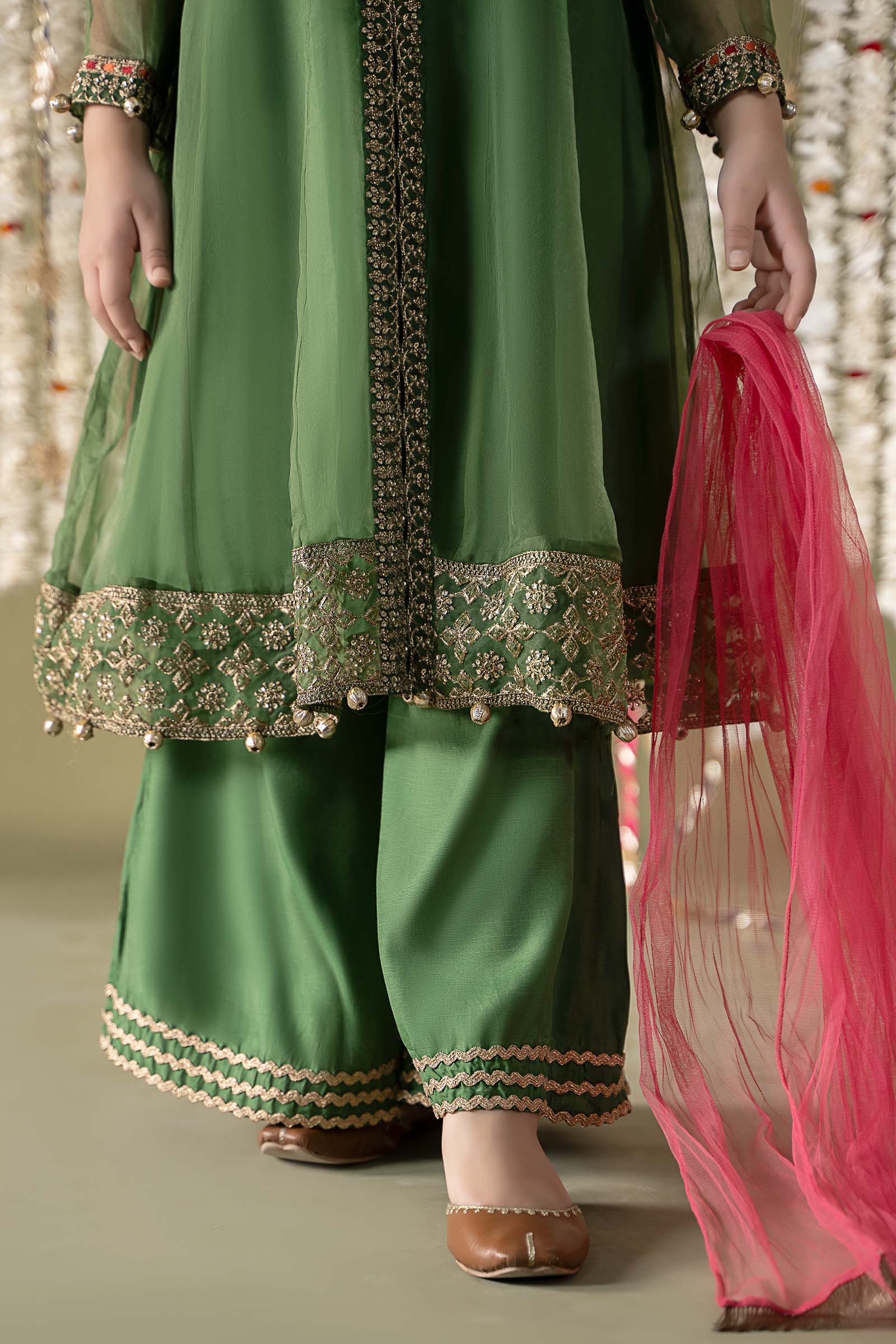 Maria B | 3 Piece Embroidered Organza Suit | MKS-EF25-32 - House Of Hania