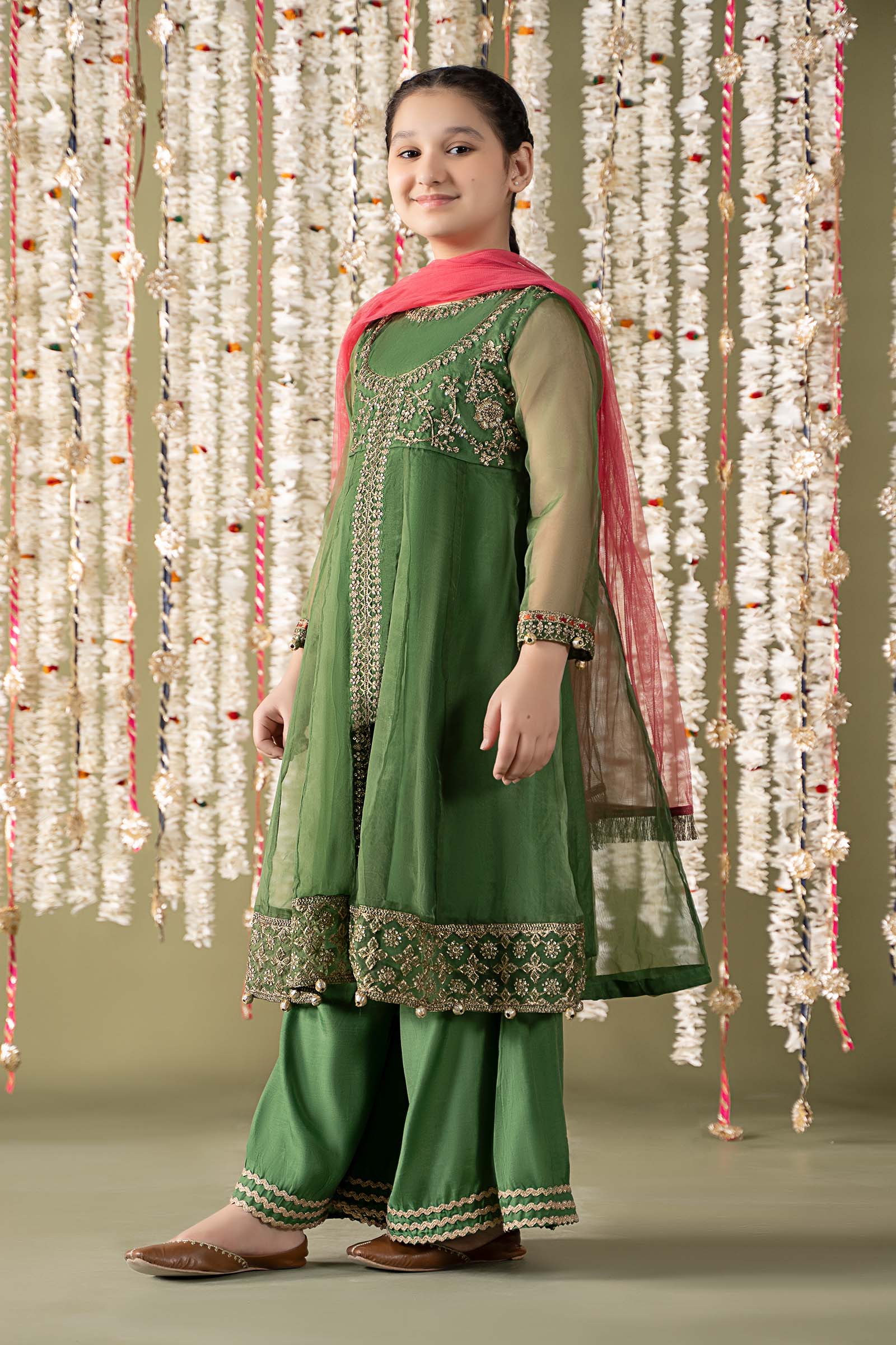 Maria B | 3 Piece Embroidered Organza Suit | MKS-EF25-32 - House Of Hania