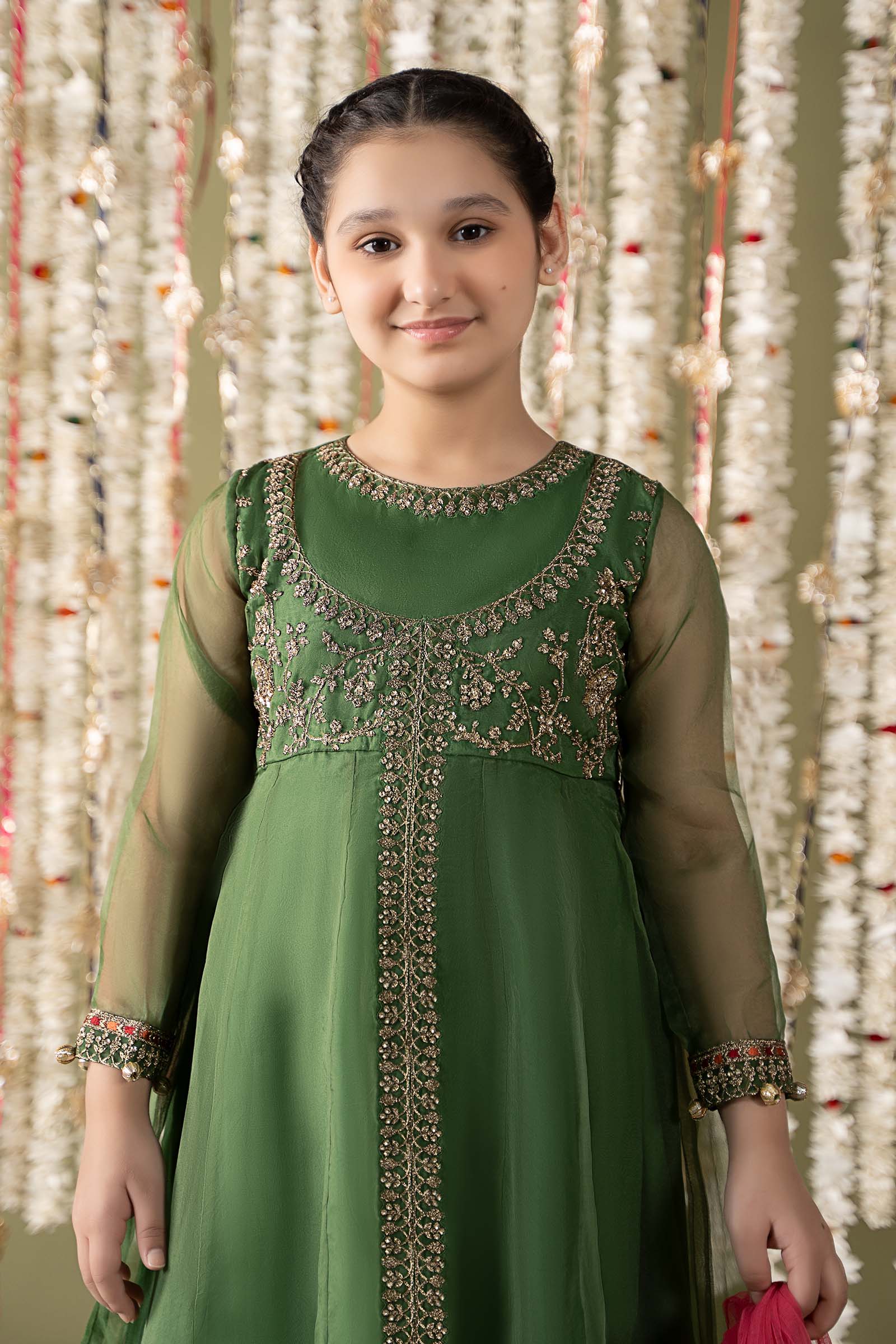 Maria B | 3 Piece Embroidered Organza Suit | MKS-EF25-32 - House Of Hania