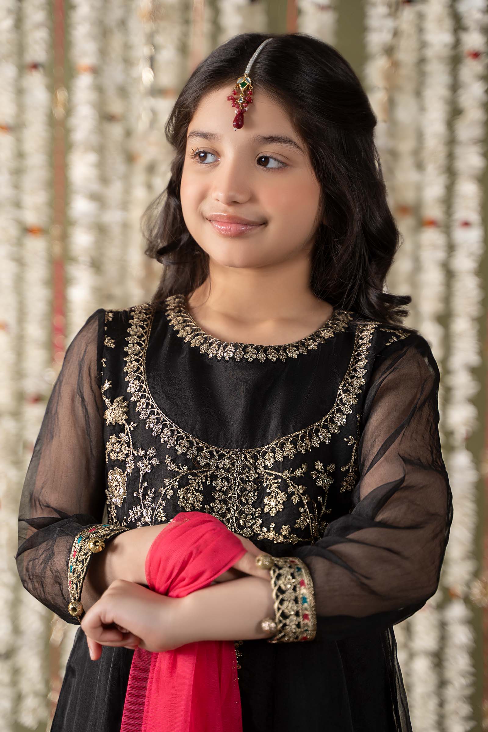 Maria B | 3 Piece Embroidered Organza Suit | MKS-EF25-32 - House Of Hania