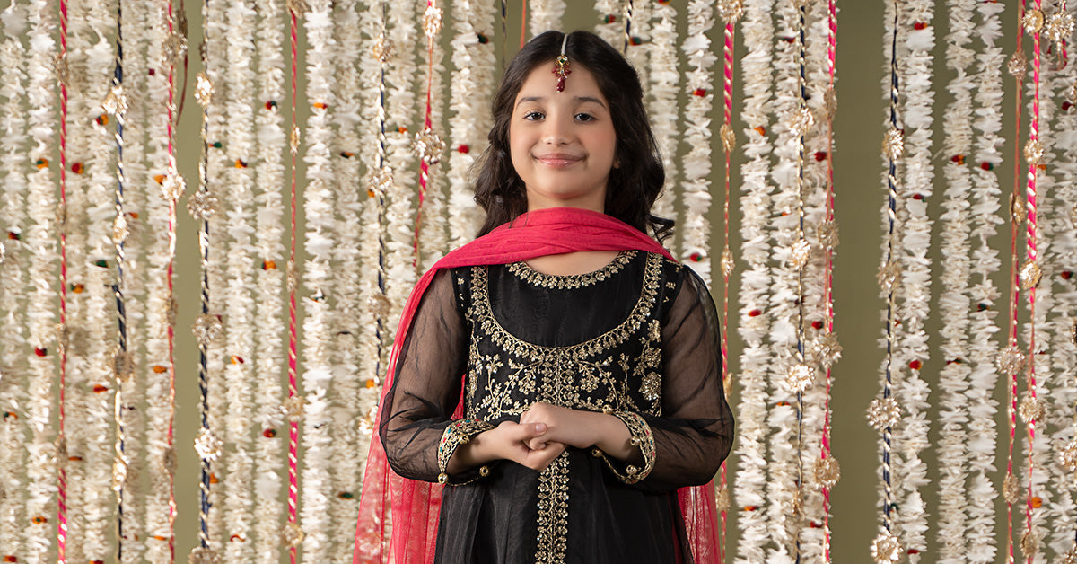 Maria B | 3 Piece Embroidered Organza Suit | MKS-EF25-32 - House Of Hania