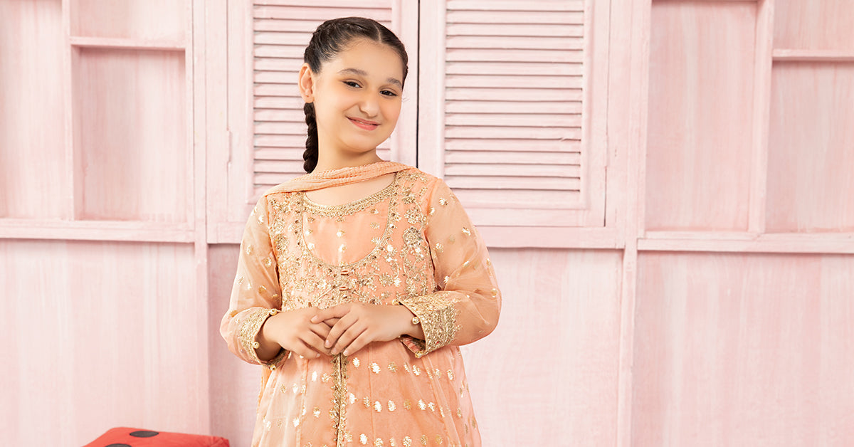 Maria B | 3 Piece Embroidered Organza Suit | MKS-PF24-07 - House Of Hania