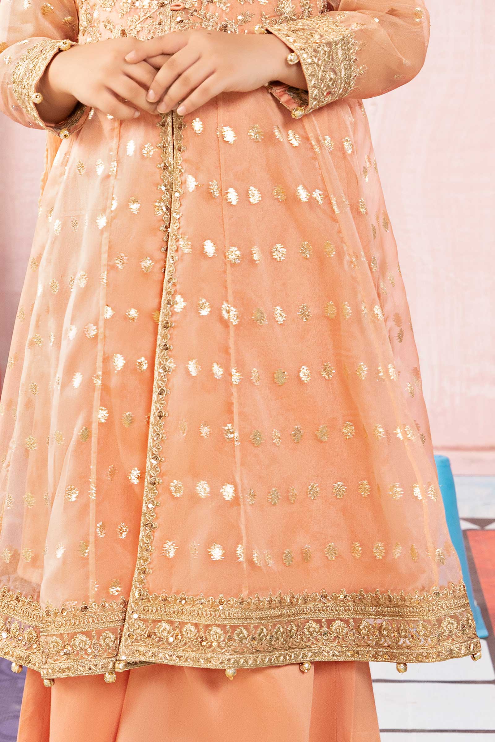 Maria B | 3 Piece Embroidered Organza Suit | MKS-PF24-07 - House Of Hania