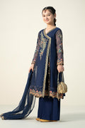 Maria B | 3 Piece Embroidered Paper Cotton Suit | MKD-W24-22 - House Of Hania