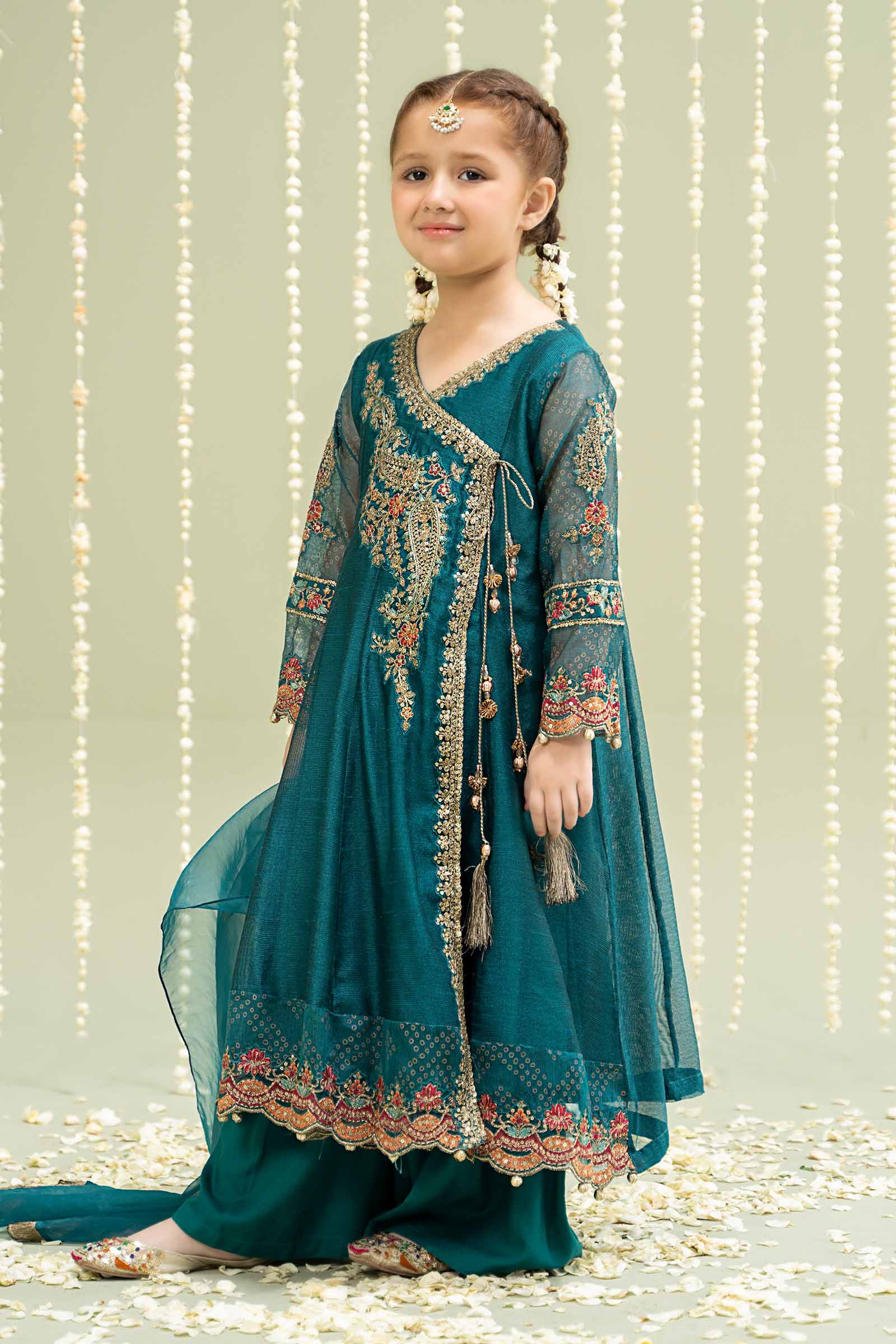 Maria B | 3 Piece Embroidered Paper Cotton Suit | MKD-W24-22 - House Of Hania