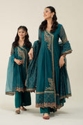 Maria B | 3 Piece Embroidered Paper Cotton Suit | MKD-W24-22 - House Of Hania