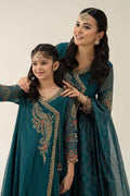 Maria B | 3 Piece Embroidered Paper Cotton Suit | MKD-W24-22 - House Of Hania