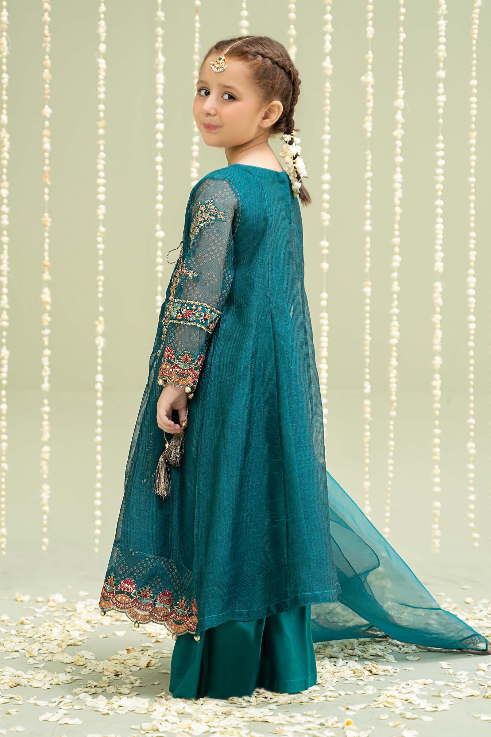 Maria B | 3 Piece Embroidered Paper Cotton Suit | MKD-W24-22 - House Of Hania