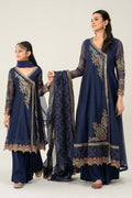 Maria B | 3 Piece Embroidered Paper Cotton Suit | MKD-W24-22 - House Of Hania