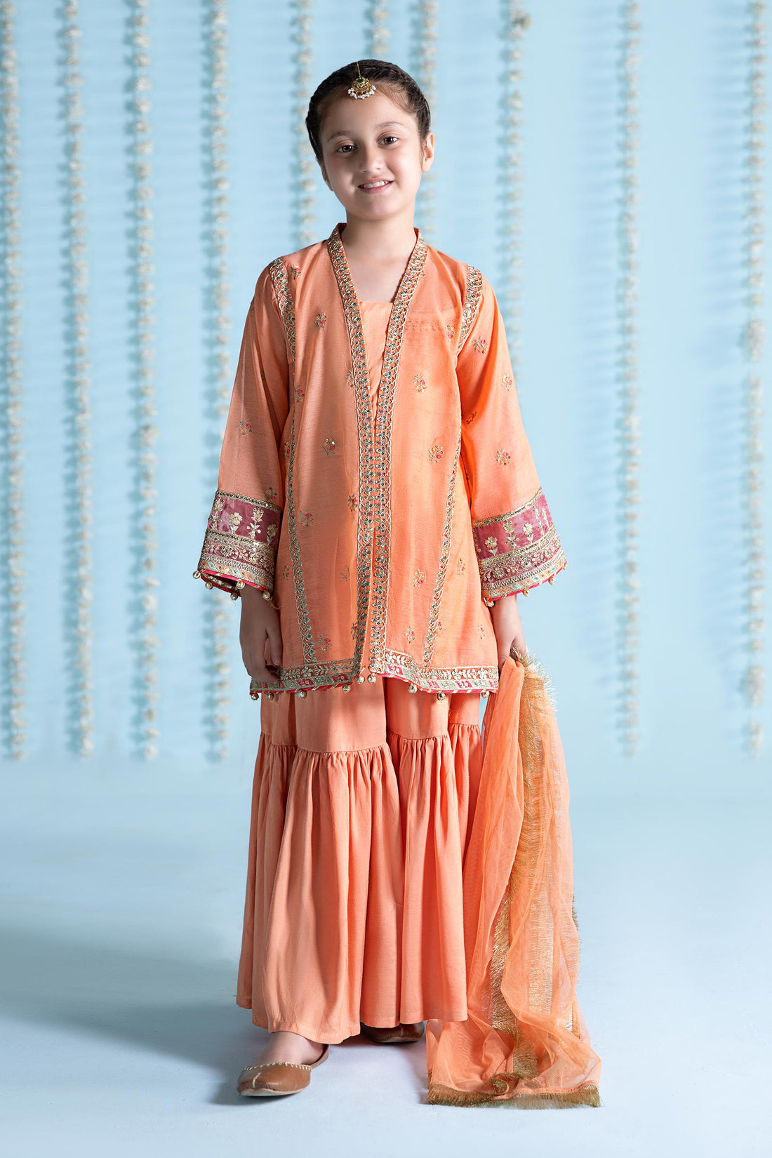 Maria B | 3 Piece Embroidered Paper Cotton Suit | MKS-EA24-04 - House Of Hania