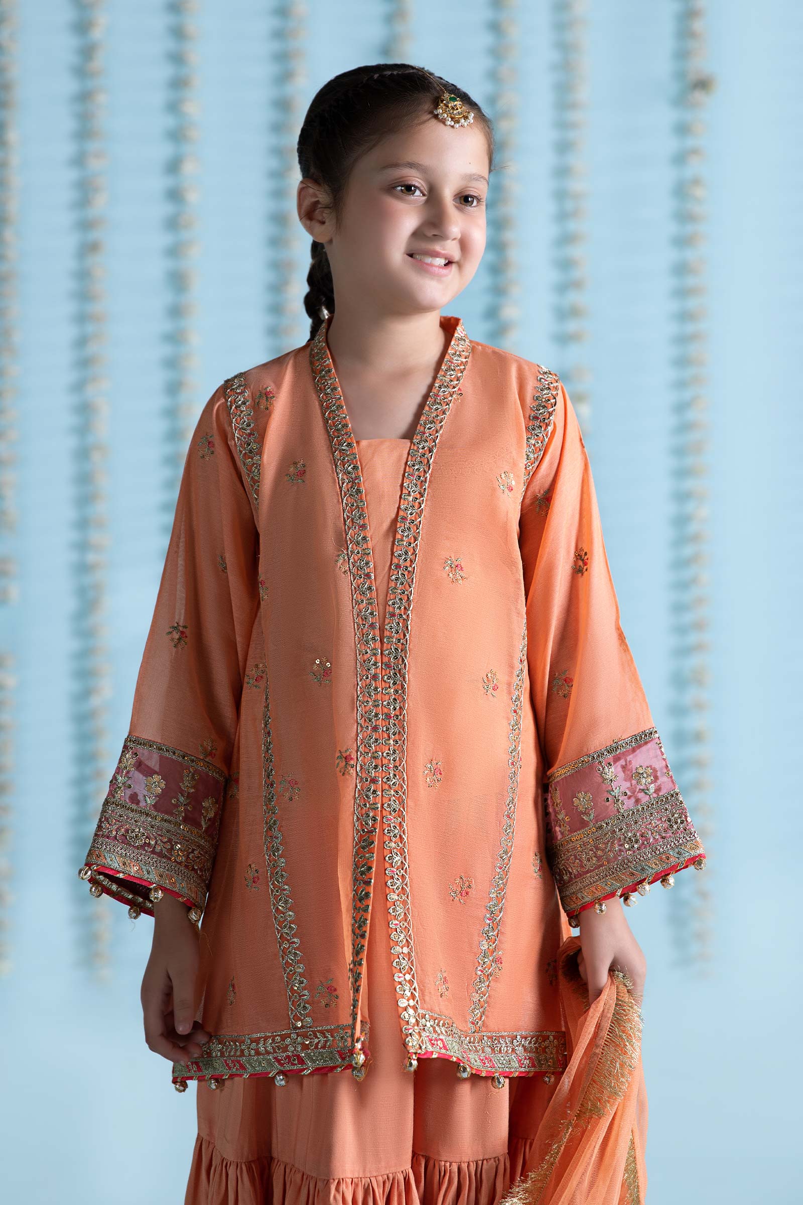 Maria B | 3 Piece Embroidered Paper Cotton Suit | MKS-EA24-04 - House Of Hania
